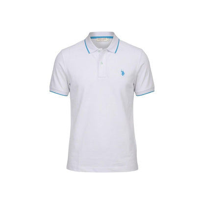 White Cotton Polo Shirt