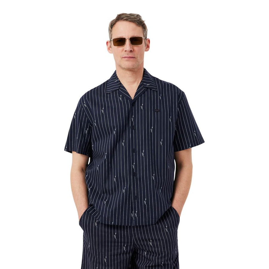 Black Cotton Shortsleeve Shirt