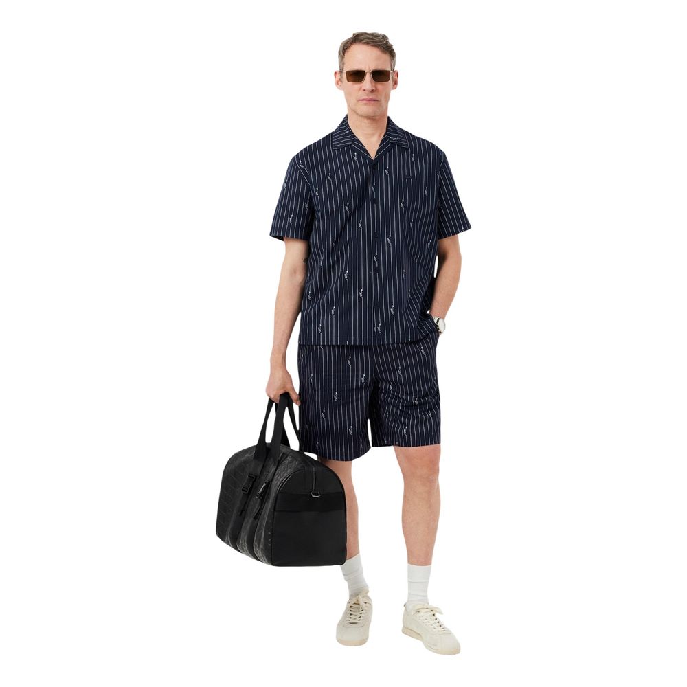 Black Cotton Shortsleeve Shirt
