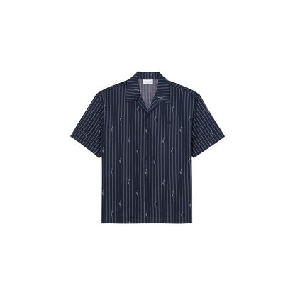 Black Cotton Shortsleeve Shirt