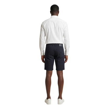 Blue Cotton Bermuda Shorts