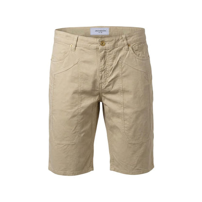 Beige Cotton Bermuda Shorts