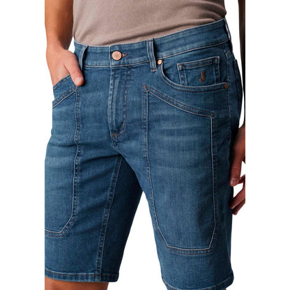 Blue Recycled Cotton Bermuda Shorts