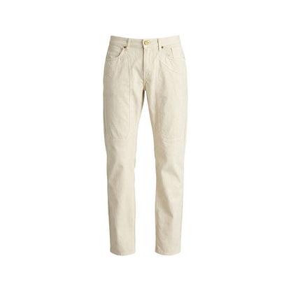 White Elastane Skinny Pants