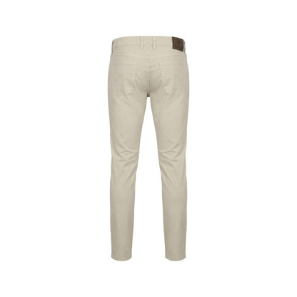 Gray Elastane Skinny Pants