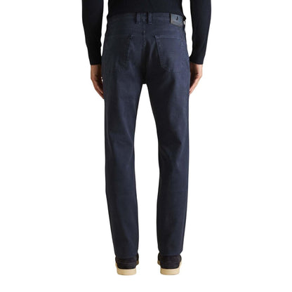 Blue Elastane Skinny Pants