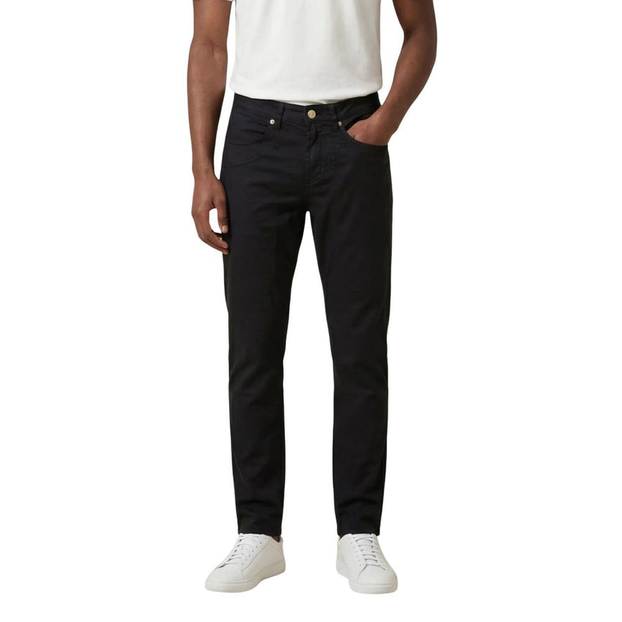 Blue Elastane Skinny Pants