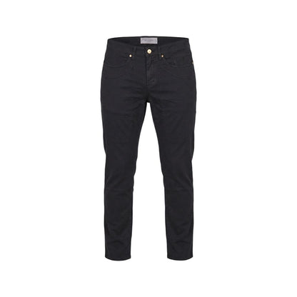 Blue Elastane Skinny Pants