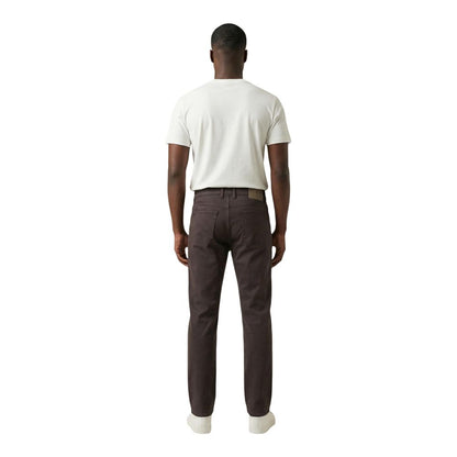 Brown Cotton Skinny Jeans