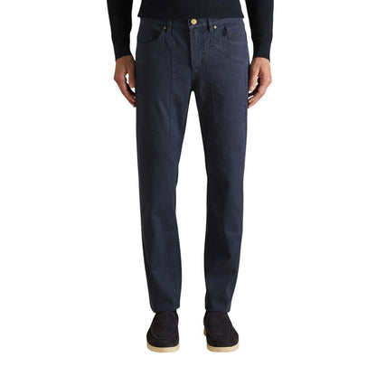 Blue Cotton Skinny Jeans