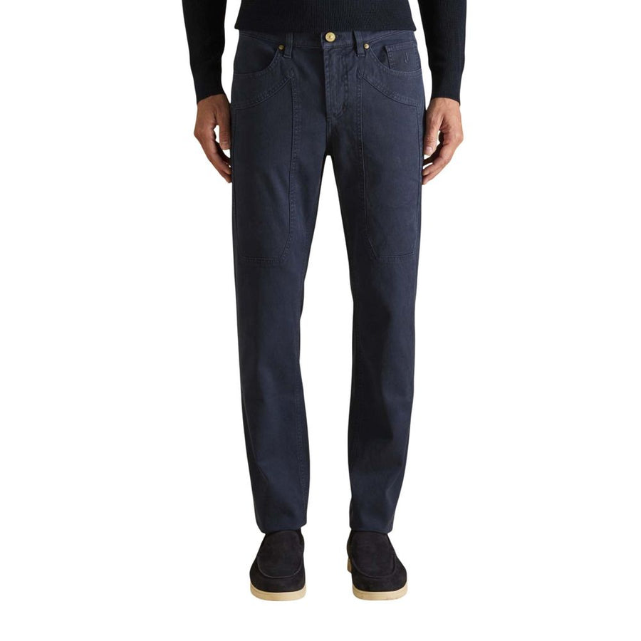 Blue Cotton Skinny Jeans