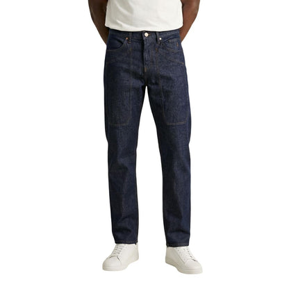 Blue Viscose Skinny Jeans