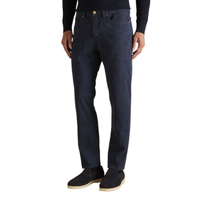 Blue Cotton Skinny Jeans