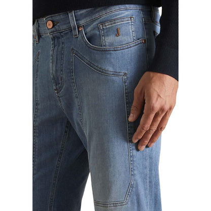 Light Blue Recycled Polyester Skinny Jeans