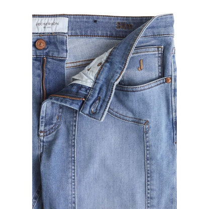 Light Blue Recycled Polyester Skinny Jeans