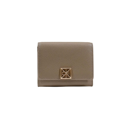 Beige Leather Wallet