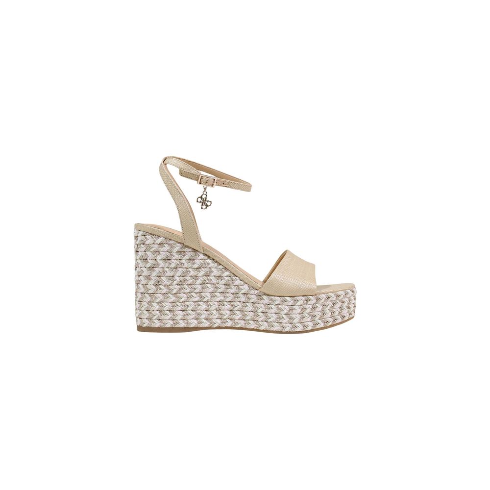 Beige Polyethylene High Heel Pumps