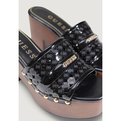 Black Polyethylene High Heel Pumps
