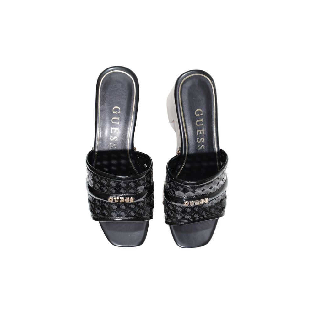 Black Polyethylene High Heel Pumps