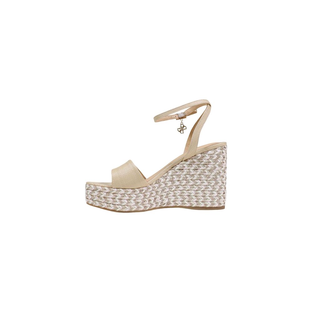 Beige Polyethylene High Heel Pumps