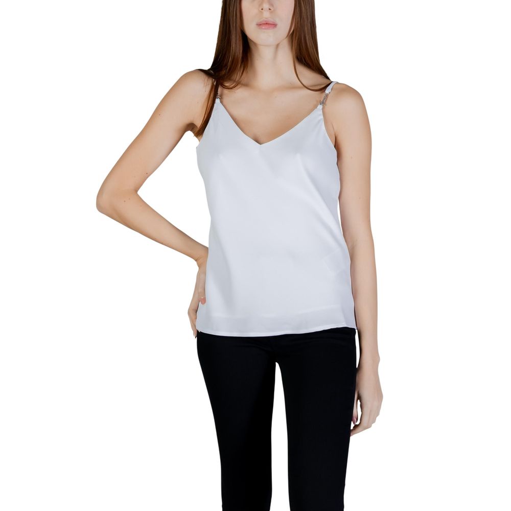 White Polyester Tank Tops