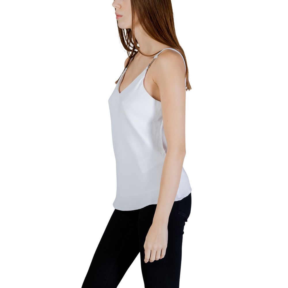 White Polyester Tank Tops