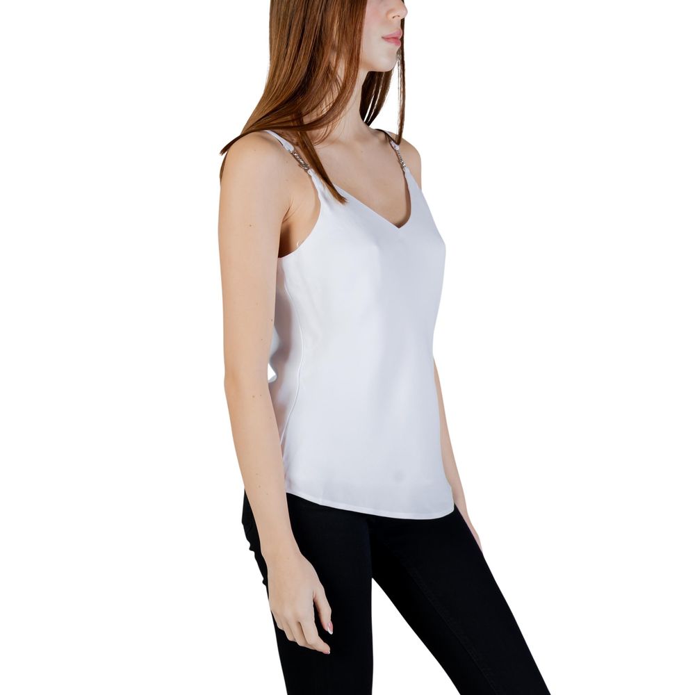 White Polyester Tank Tops