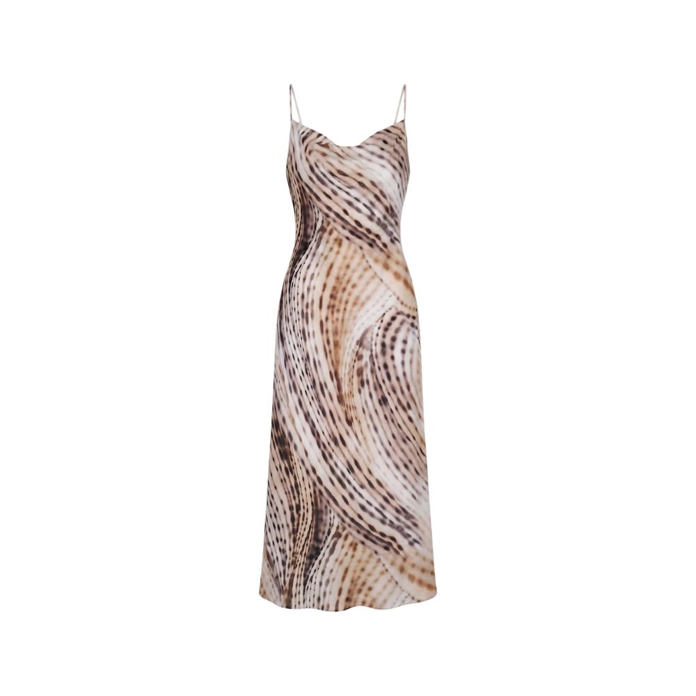Multicolor Lyocell Long Dress