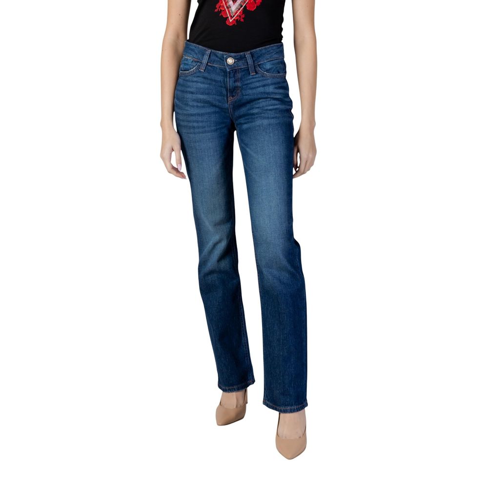 Blue Cotton Skinny Jeans