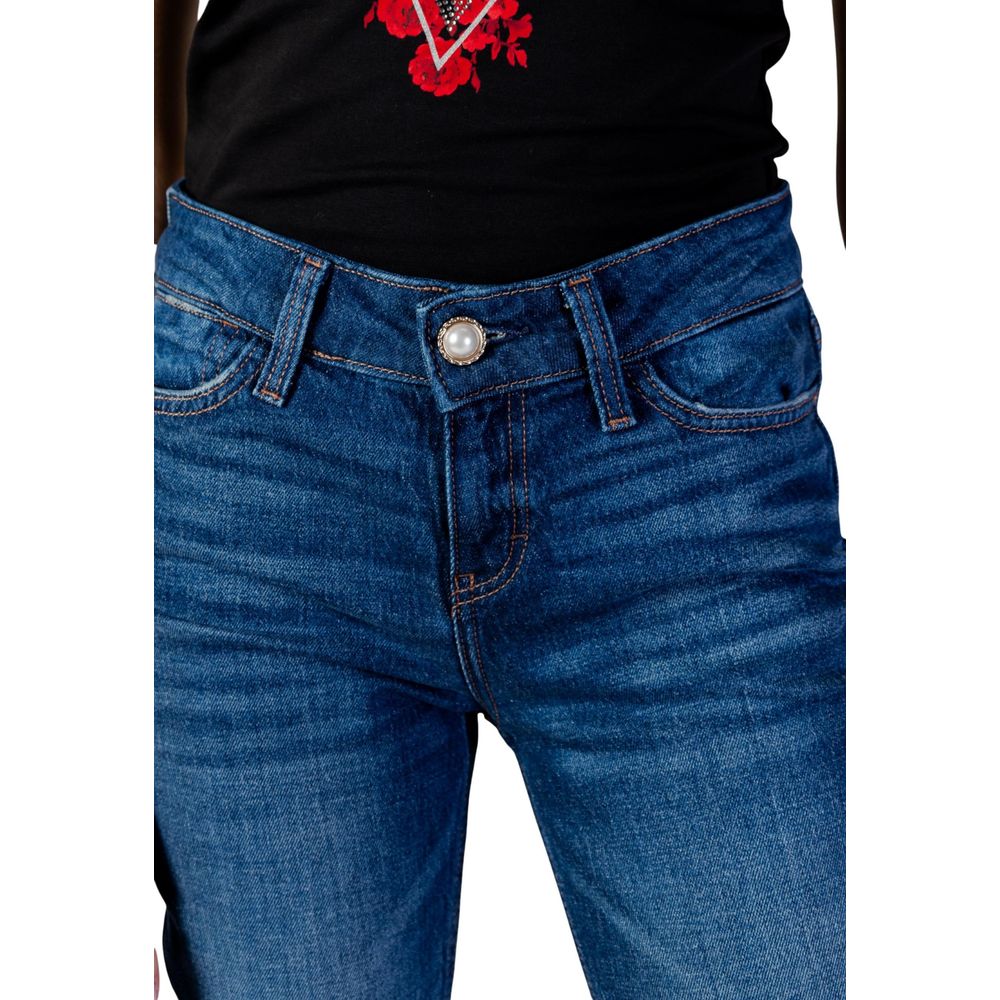 Blue Cotton Skinny Jeans