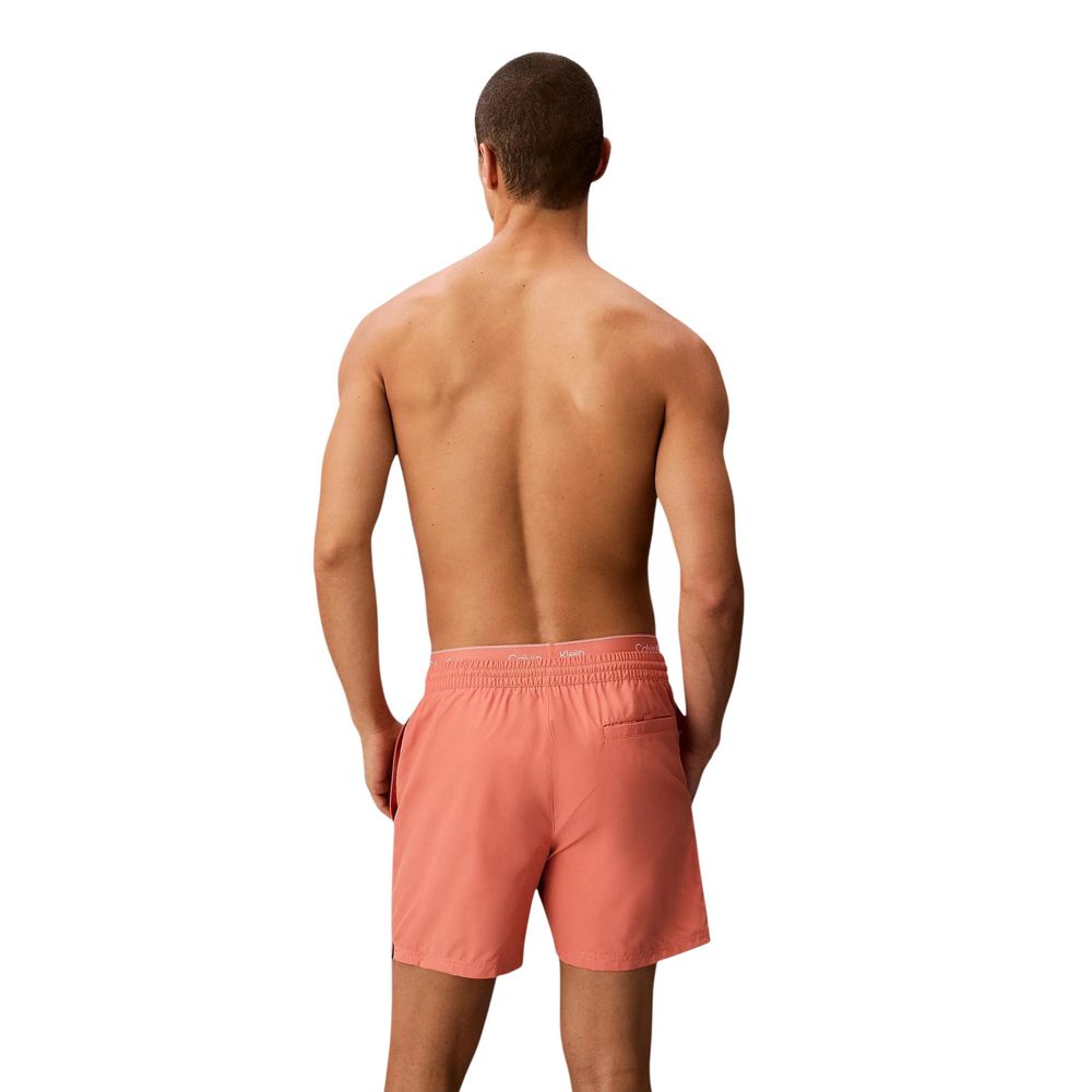 Orange Recycled Polyester Swim Shorts