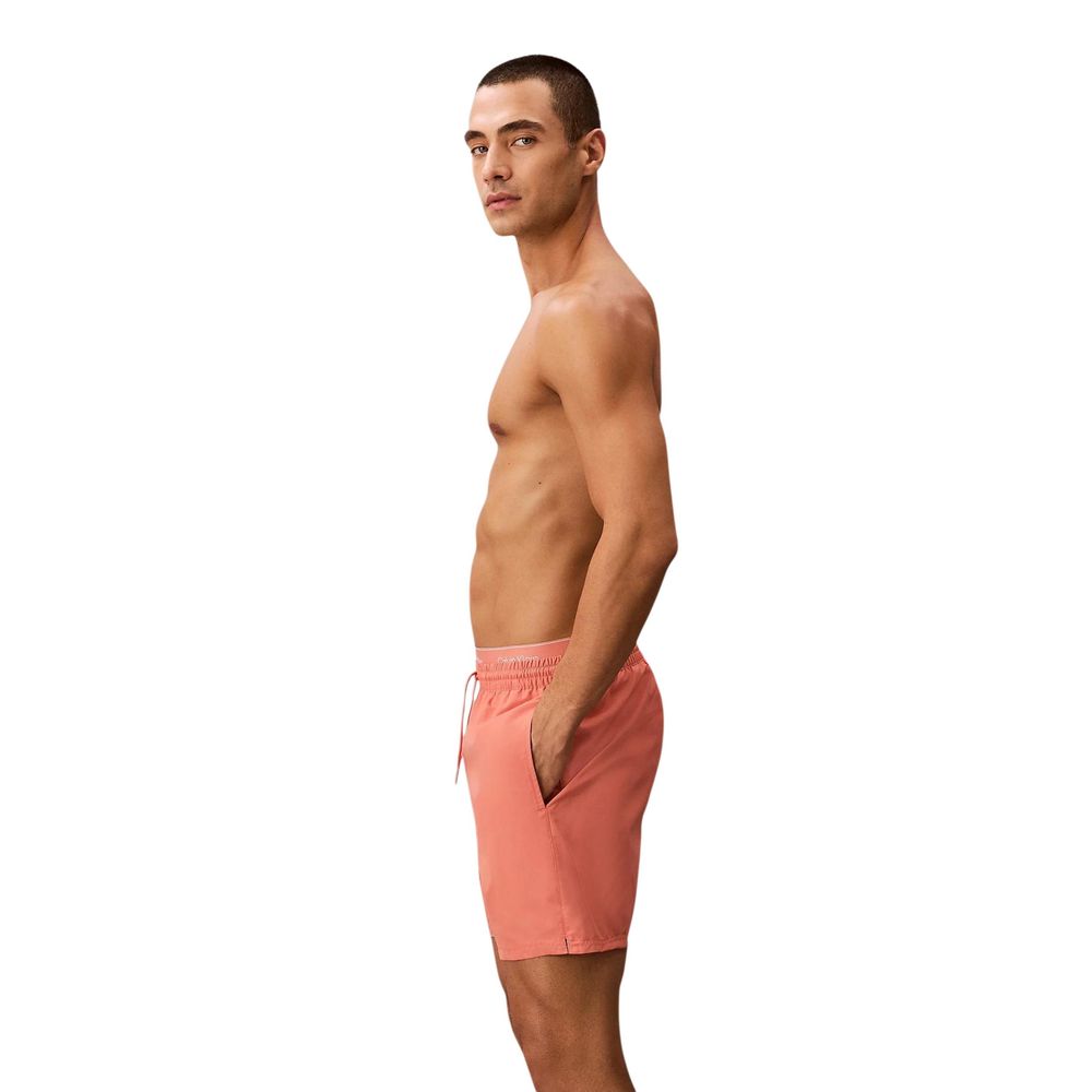 Orange Recycled Polyester Swim Shorts