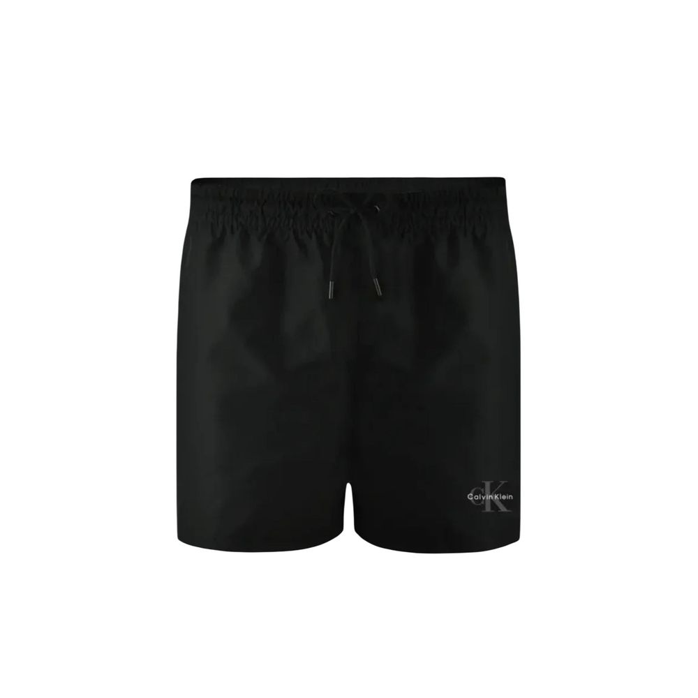Black Recycled Polyester Swim Shorts