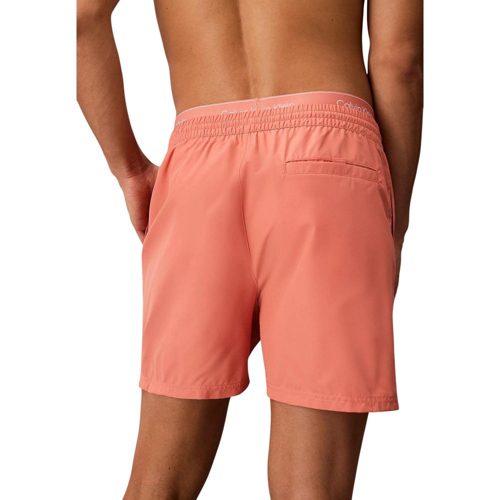 Orange Recycled Polyester Swim Shorts