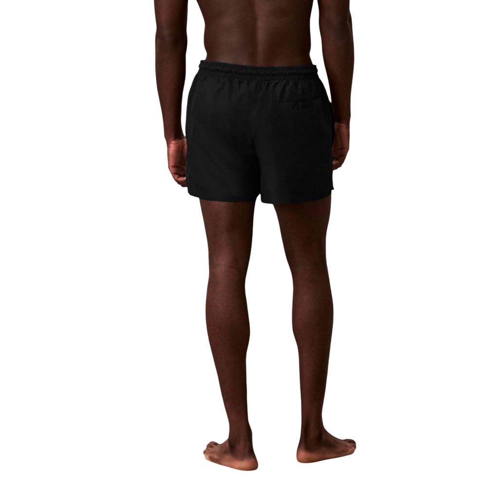 Black Recycled Polyester Swim Shorts
