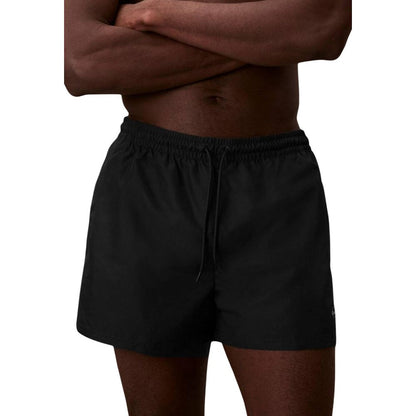 Black Recycled Polyester Swim Shorts