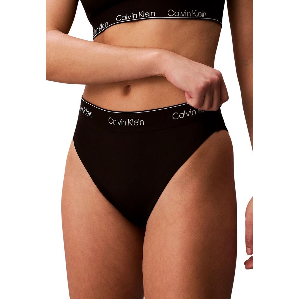 Black Recycled Polyester Swim Briefs