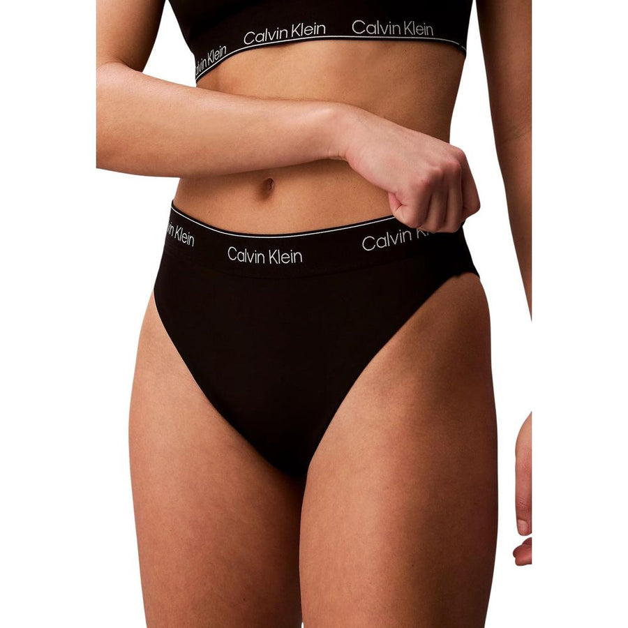 Black Recycled Polyester Swim Briefs
