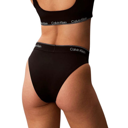 Black Recycled Polyester Swim Briefs