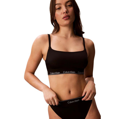 Black Recycled Polyester Swim Briefs