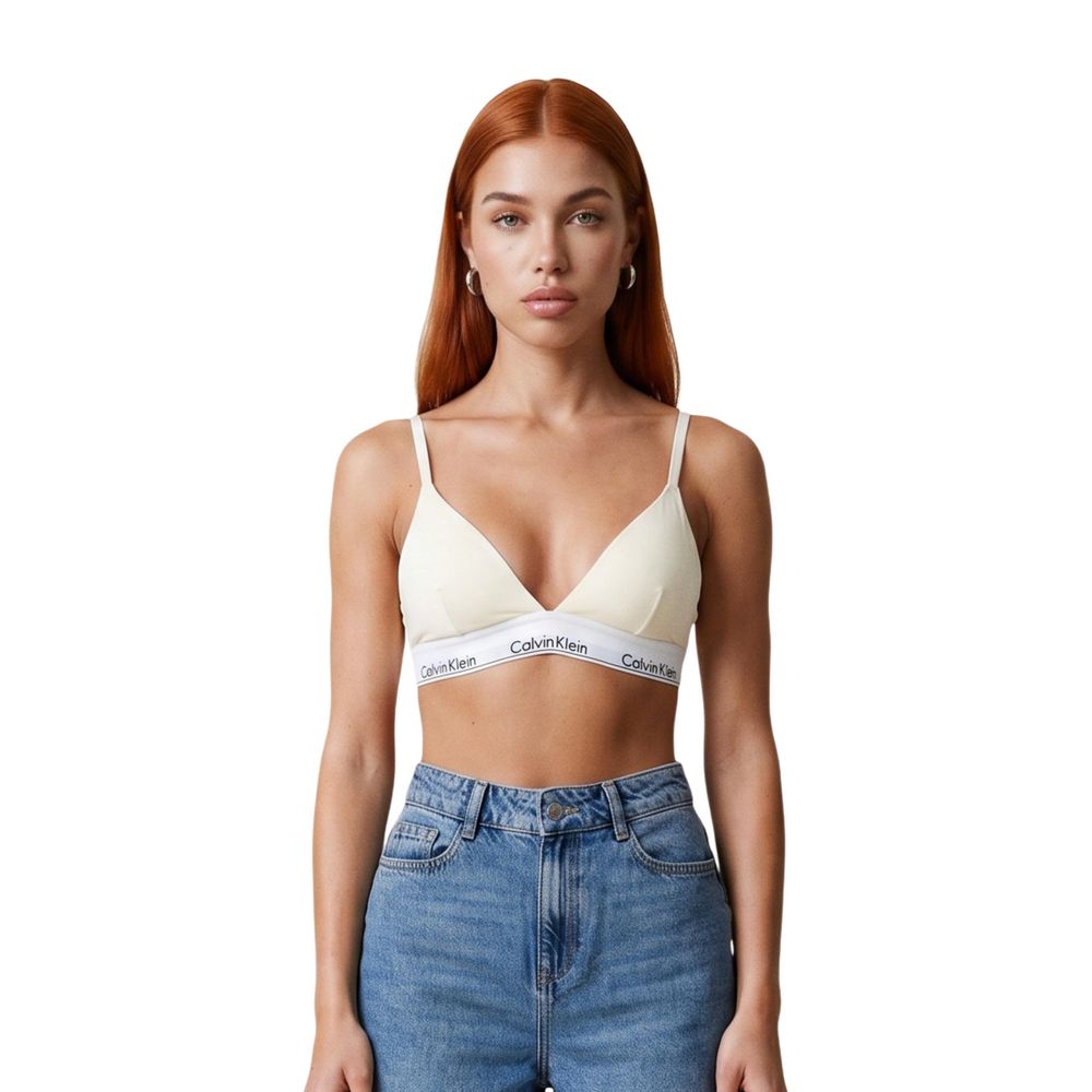 Beige Cotton Bra
