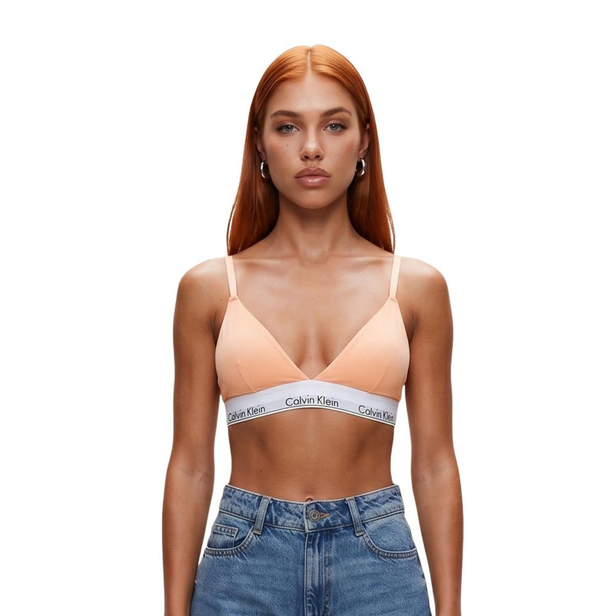 Orange Cotton Bra