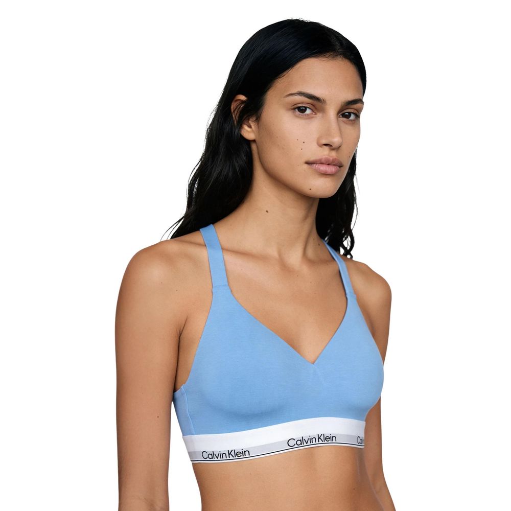 Blue Cotton Bra