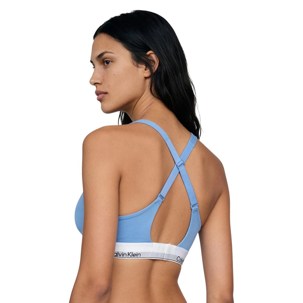 Blue Cotton Bra