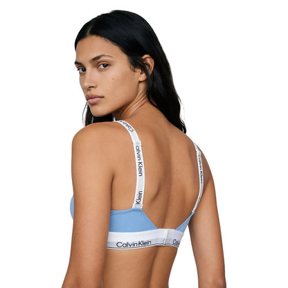 Blue Cotton Bra