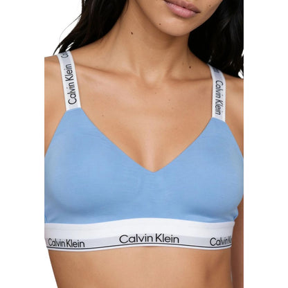 Blue Cotton Bra