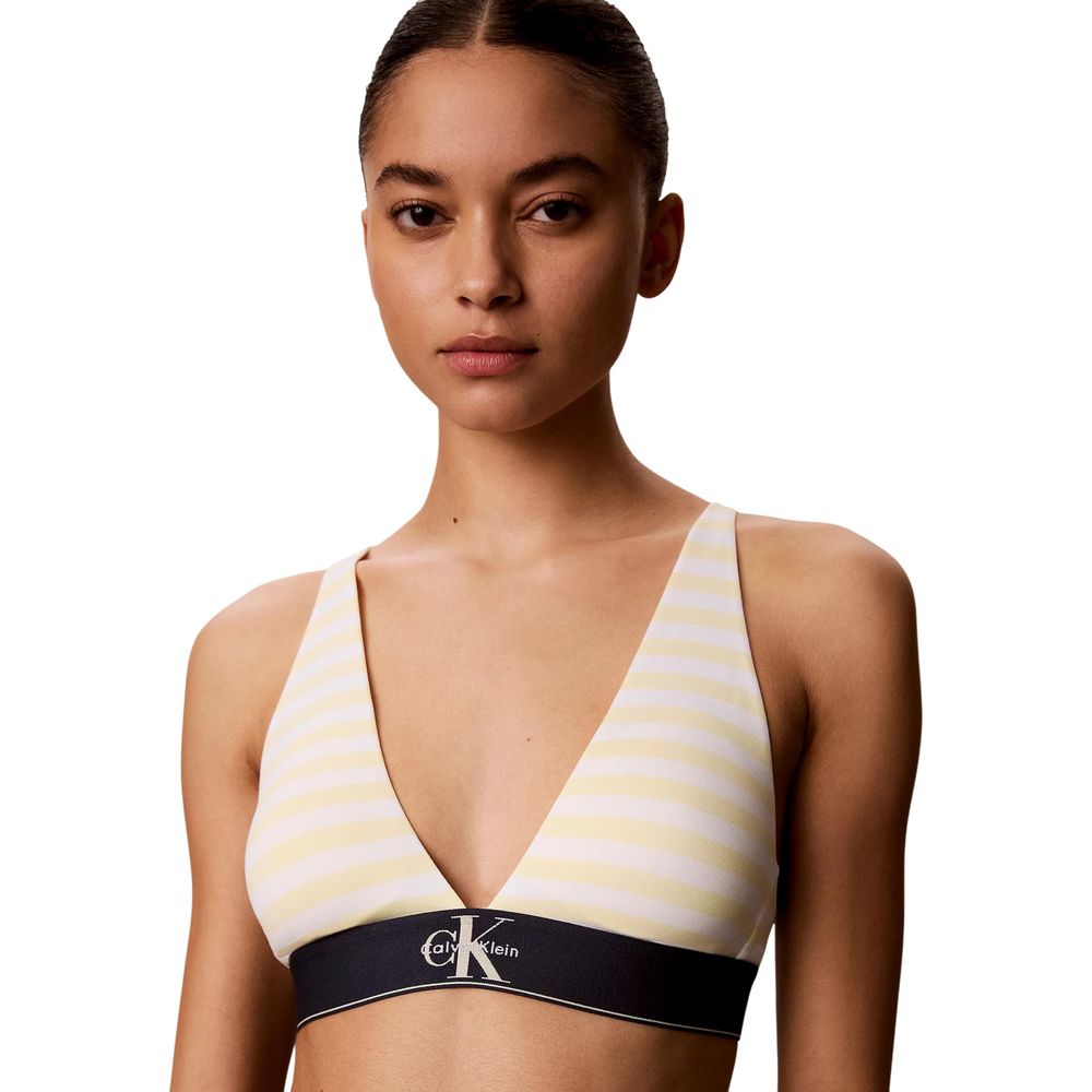 Blue Polyester Bra