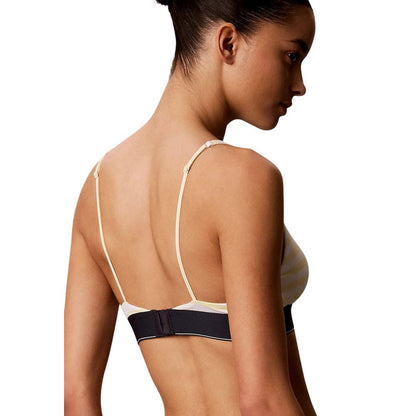 Blue Polyester Bra