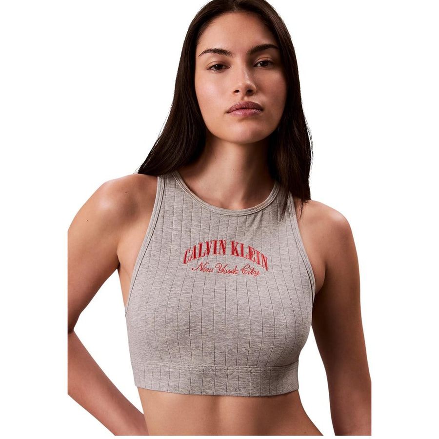 Gray Cotton Bra