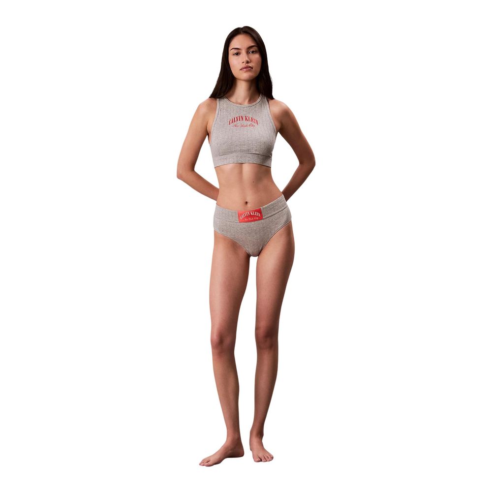 Gray Cotton Bra